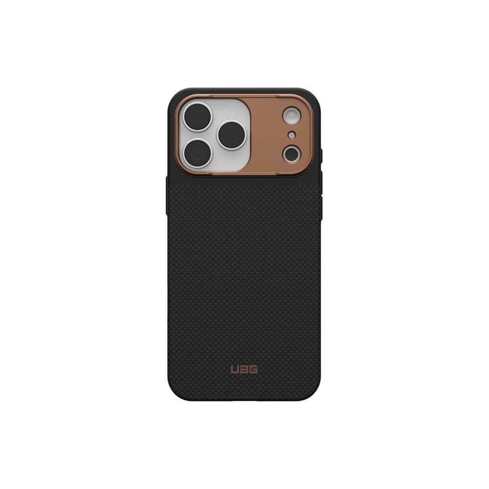 UAG-Fibr-Armr-MagSafe-kryt-iPhone-17-Pro-Max-kevlar-cerny-bronzovy