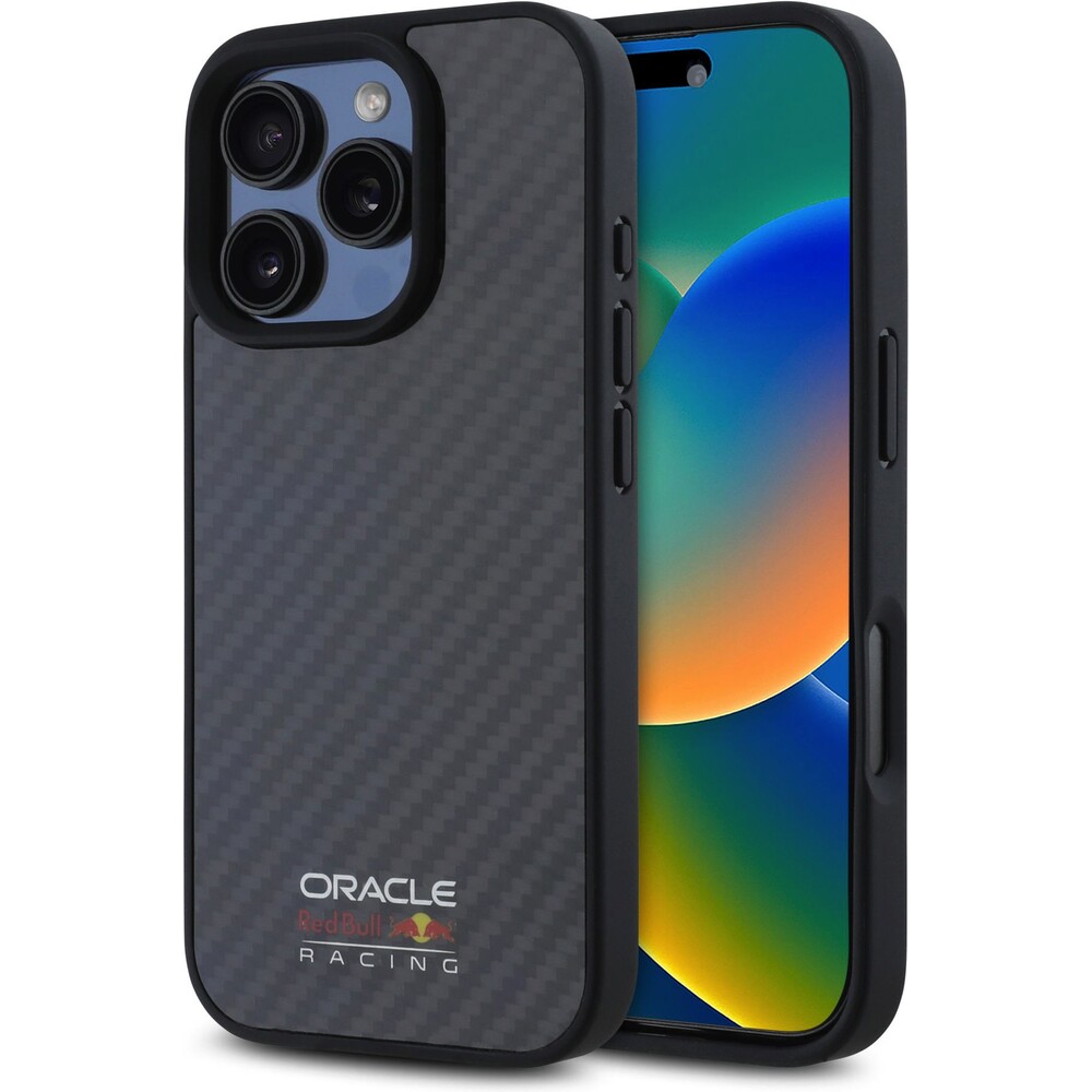 Oracle-Red-Bull-Racing-Carbon-Shiny-Logo-MagSafe-kryt-iPhone-16-Pro-Max-cerny