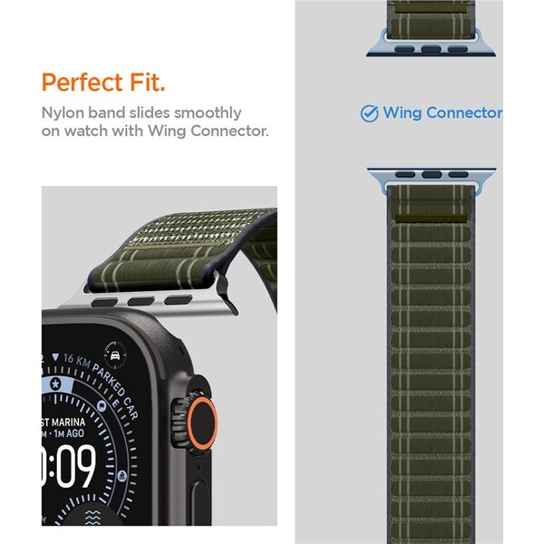Spigen-Fabric-Band-reminek-hook-and-loop-Apple-Watch-49-46-45-44mm-zeleny