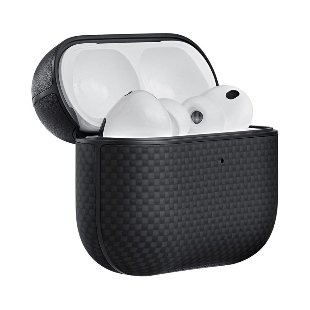 Pitaka-Aramid-Fiber-Magnetic-Case-pouzdro-AirPods-Pro-3-Black-Grey