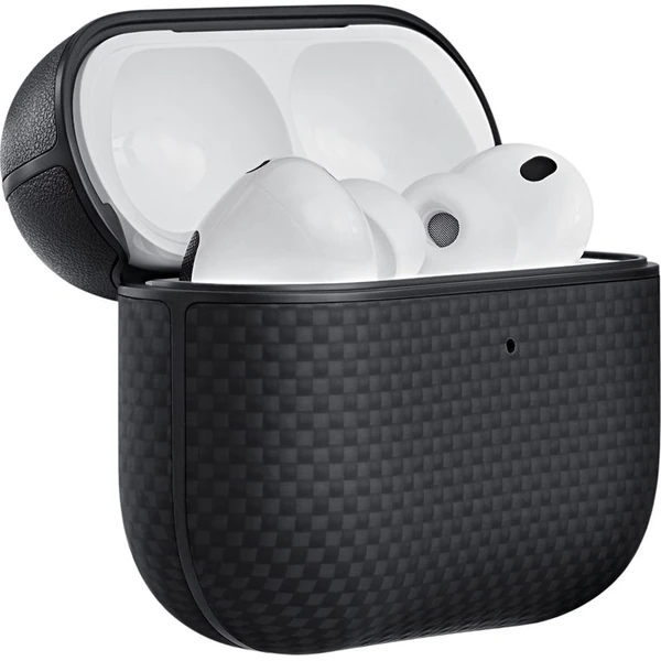 Pitaka-Aramid-Fiber-Magnetic-Case-pouzdro-AirPods-Pro-3-Black-Grey