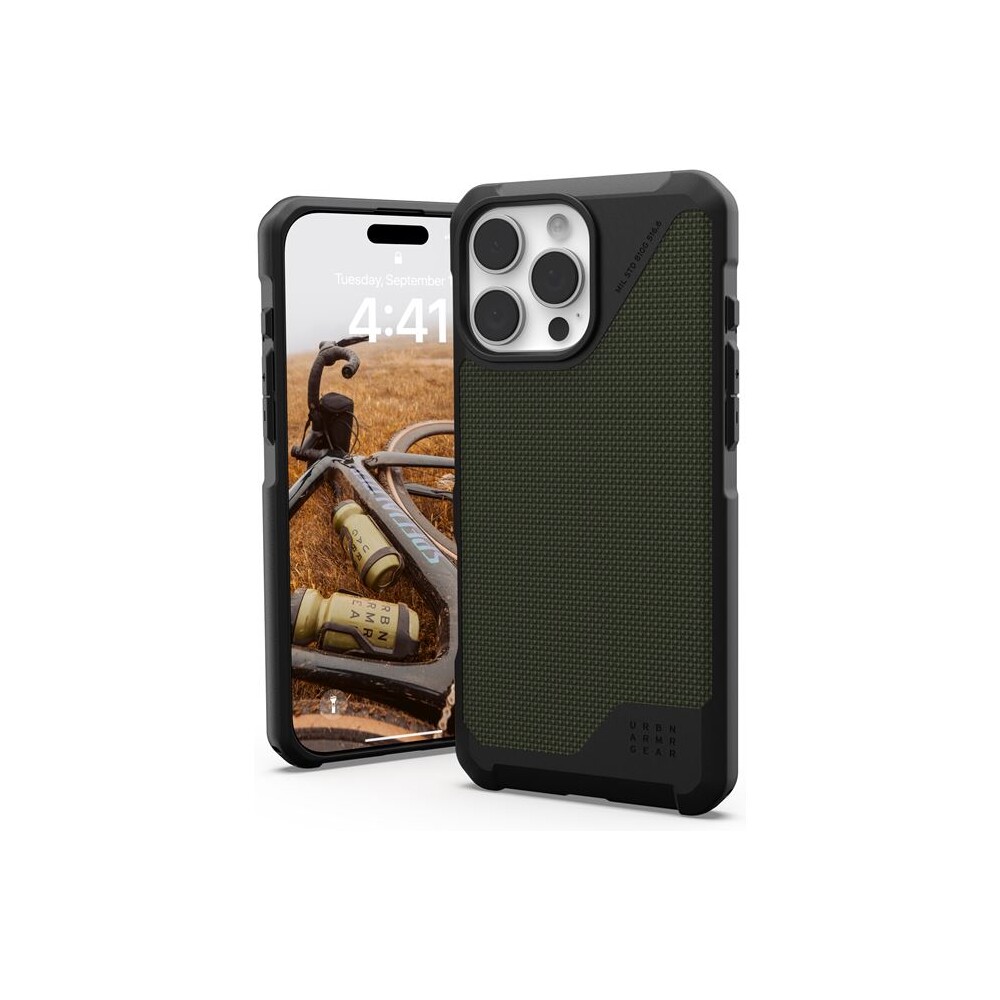 UAG-Metropolis-LT-Magsafe-Kevlar-kryt-iPhone-16-Pro-Max-olivove-zeleny