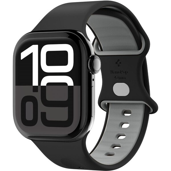 Spigen-Nano-Pop-Band-reminek-Apple-Watch-42-41-40mm-cerny-sedy