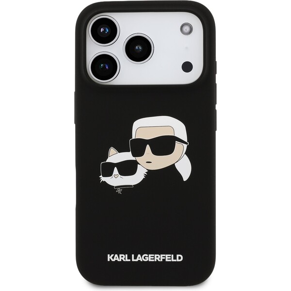 Karl-Lagerfeld-Liquid-Silicone-Double-Heads-MagSafe-kryt-iPhone-17-Pro-cerny