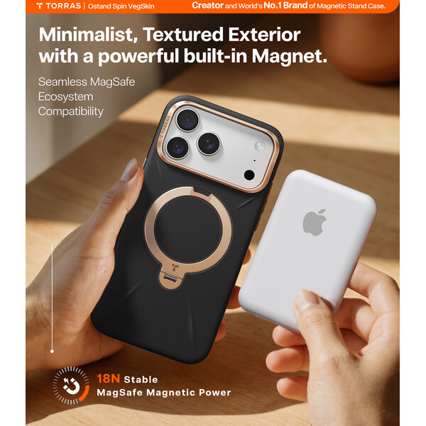 Torras-Ostand-Q3-VegSkin-MagSafe-kryt-iPhone-17-Pro-Max-obsidian-black