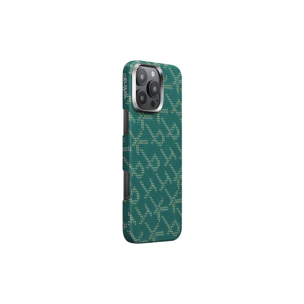 Pitaka-Tactile-Woven-Case-kryt-iPhone-16-Pro-PTK-Green-Gold