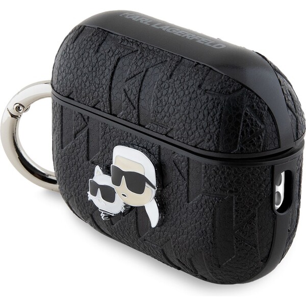 Karl-Lagerfeld-PU-Embossed-Karl-and-Choupette-Heads-pouzdro-AirPods-Pro-2-cerne