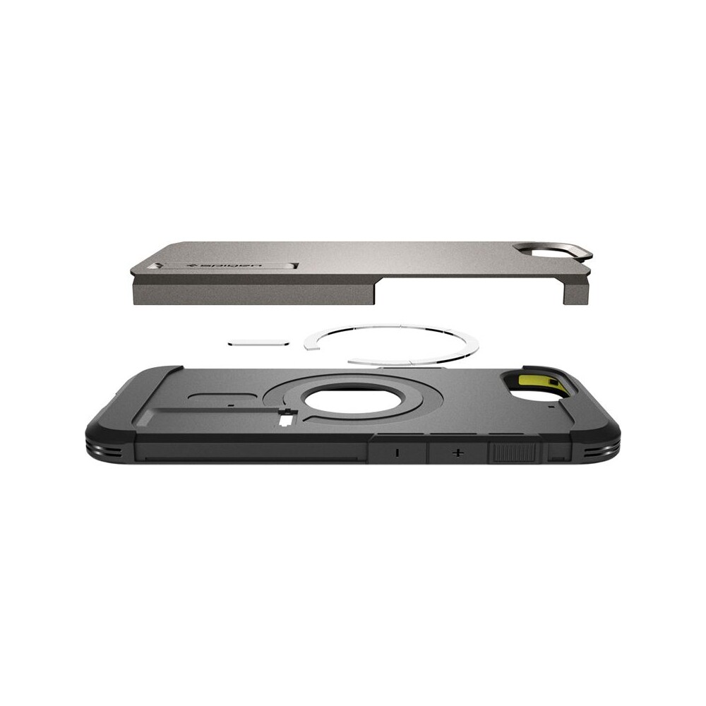 Spigen-Tough-Armor-MagSafe-kryt-iPhone-17e-16e-sedy