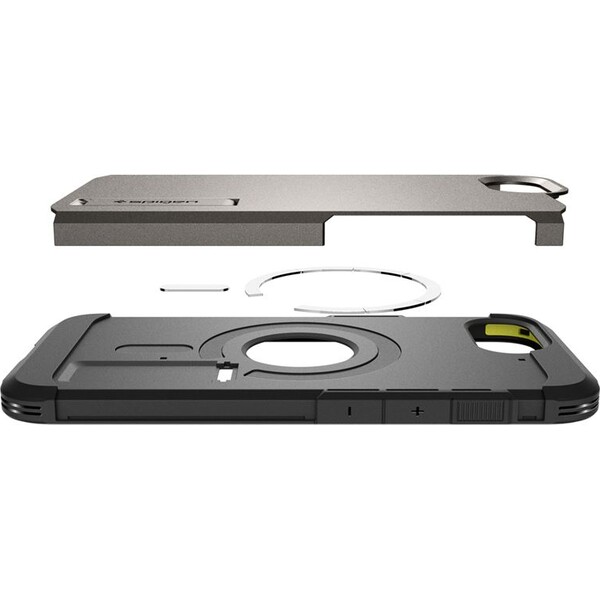 Spigen-Tough-Armor-MagSafe-kryt-iPhone-17e-16e-sedy
