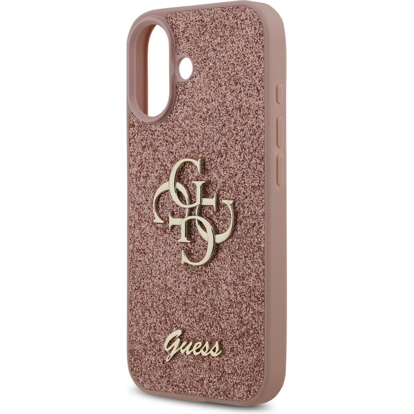 Guess-PU-Fixed-Glitter-4G-Metal-Logo-kryt-iPhone-17-ruzovy