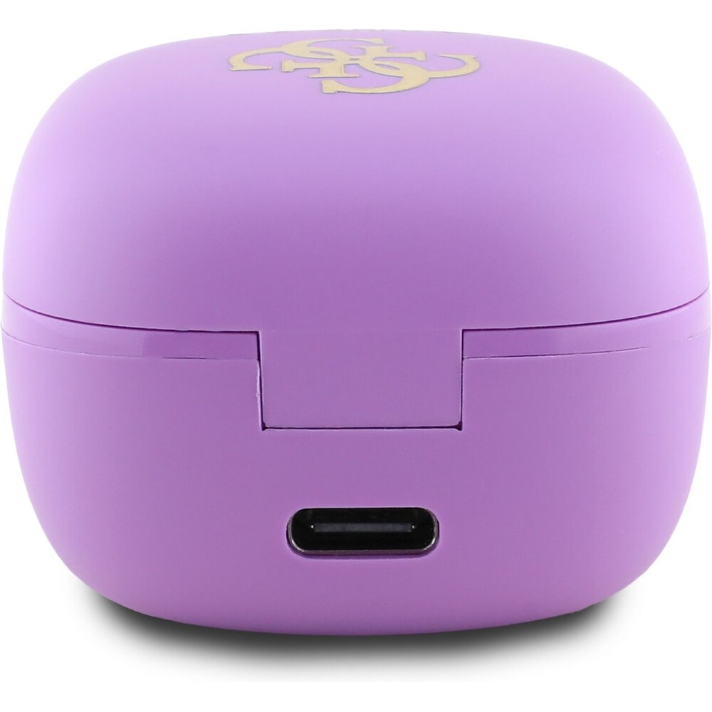 Guess-4G-Logo-Mini-TWS-bezdratova-sluchatka-fialova