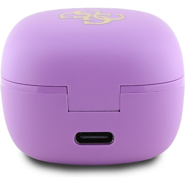 Guess-4G-Logo-Mini-TWS-bezdratova-sluchatka-fialova