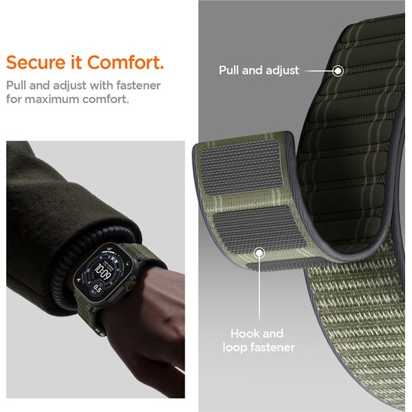 Spigen-Fabric-Band-reminek-hook-and-loop-Apple-Watch-49-46-45-44mm-zeleny