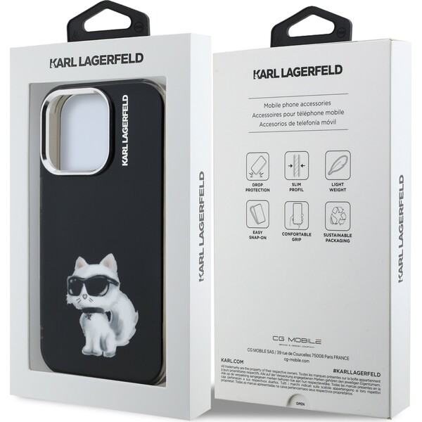 Karl-Lagerfeld-IML-Aquarelle-Choupette-kryt-iPhone-15-Pro-Max-cerny