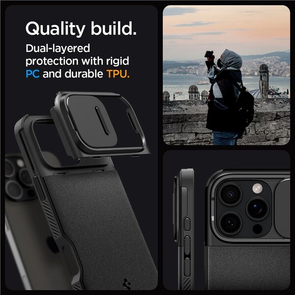 Spigen-Optik-Armor-MagSafe-kryt-iPhone-16-Pro-Max-black