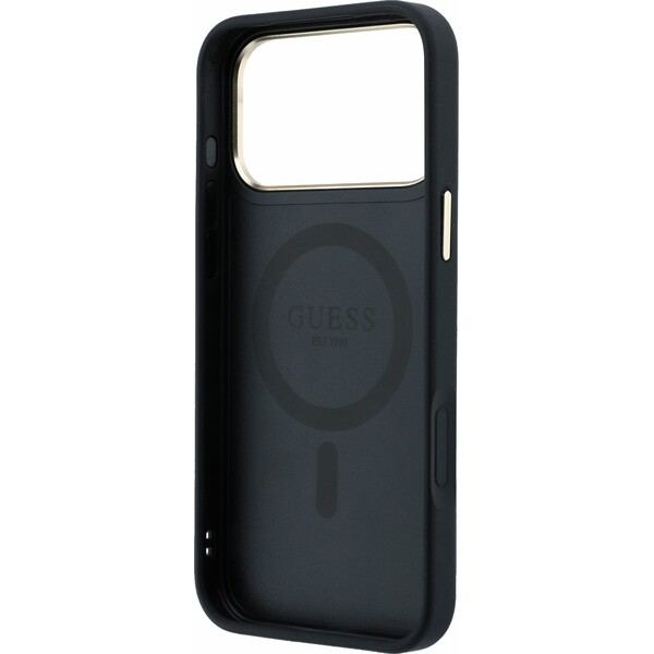 Guess-PU-4G-Ring-Stand-MagSafe-kryt-iPhone-18-Pro-cerny