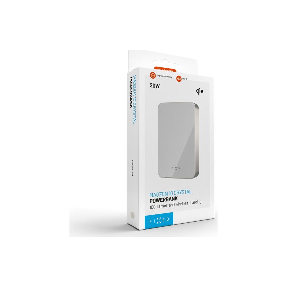 FIXED-MagZen-10-Crystal-MagSafe-Qi2-powerbanka-10000mAh-titanova