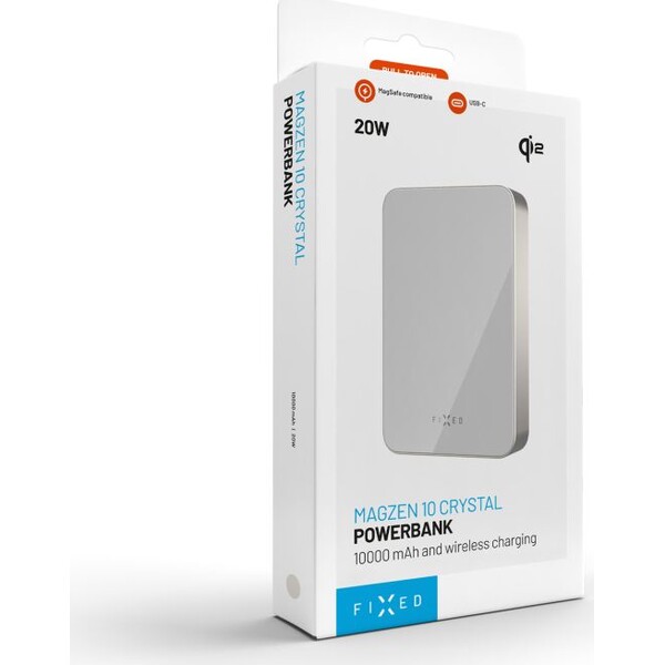 FIXED-MagZen-10-Crystal-MagSafe-Qi2-powerbanka-10000mAh-titanova