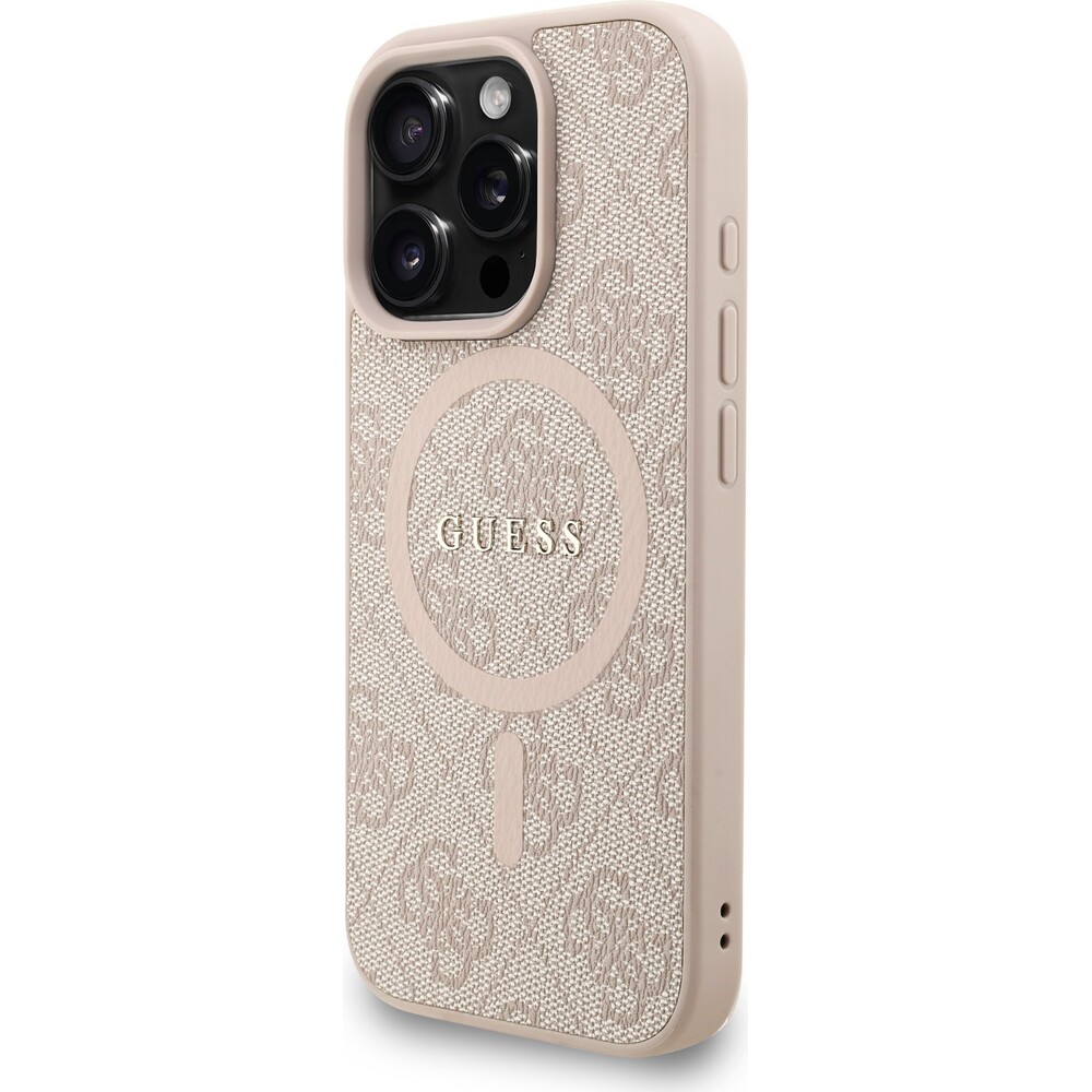Guess-PU-Leather-4G-Colored-Ring-Strap-MagSafe-kryt-iPhone-16-Pro-Max-ruzovy