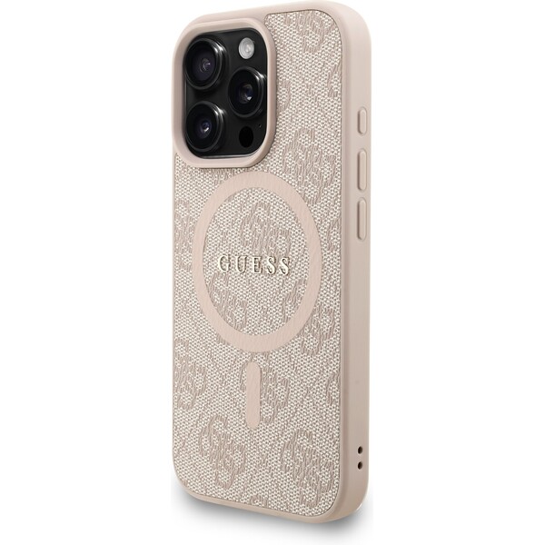 Guess-PU-Leather-4G-Colored-Ring-Strap-MagSafe-kryt-iPhone-16-Pro-Max-ruzovy