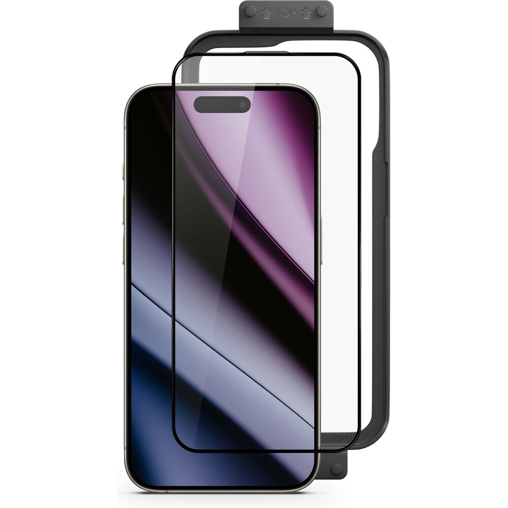 Epico-Hero-tvrzene-sklo-3D-pro-iPhone-16-Pro-s-instalacnim-rameckem