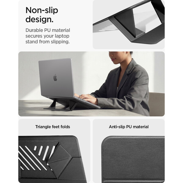 Spigen-Slim-Fold-Laptop-Stand-LD201-S6-stojanek-cerny