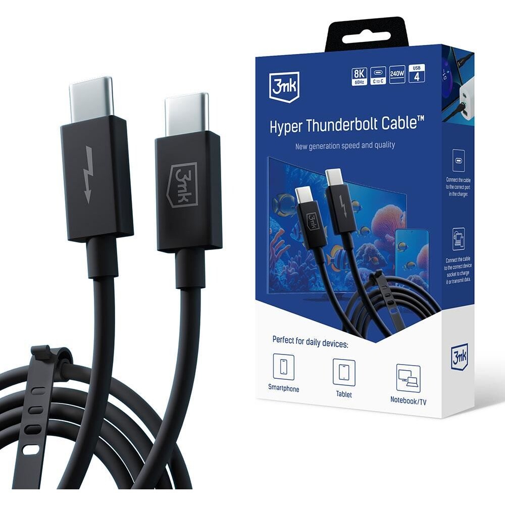 3mk-Hyper-ThunderBolt-Cable-USB-C-USB-C-napajeci-kabel-240W-1m-cerny