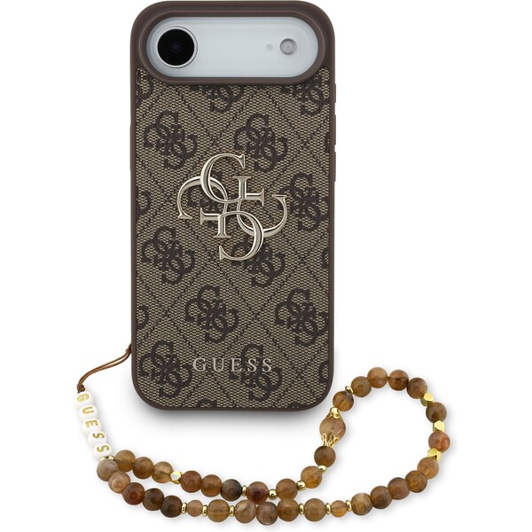 Guess-PU-4G-Metal-Logo-Strap-kryt-iPhone-Air-hnedy