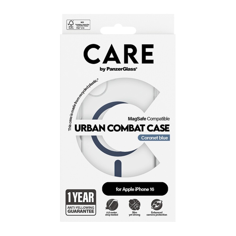 PanzerGlass-CARE-kryt-Apple-iPhone-16-MagSafe-Urban-Combat-ciry-modry