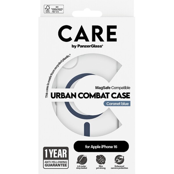 PanzerGlass-CARE-kryt-Apple-iPhone-16-MagSafe-Urban-Combat-ciry-modry