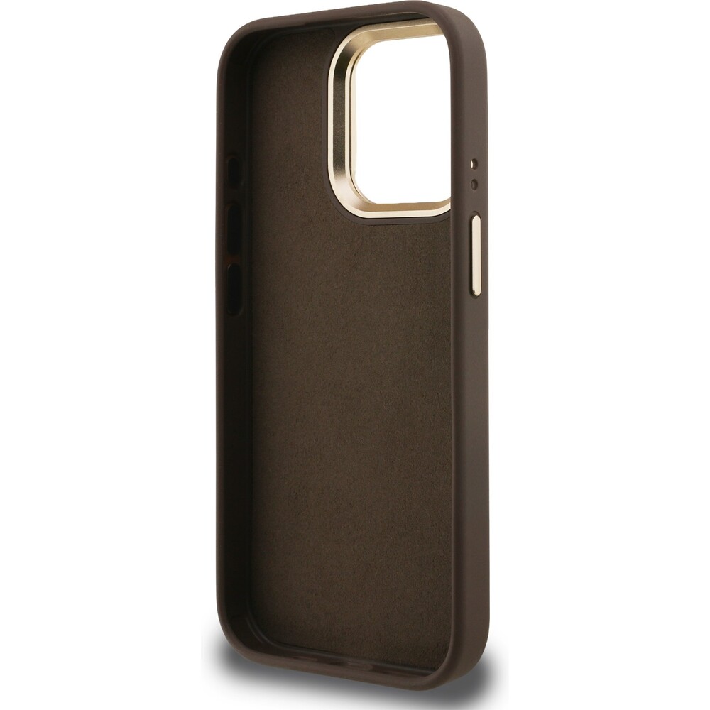 Guess-PU-4G-Metal-Logo-Stand-Camera-Frame-kryt-iPhone-15-Pro-hnedy