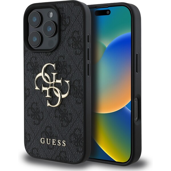 Guess-PU-4G-Metal-Logo-kryt-pro-iPhone-16-Pro-Max-sedy