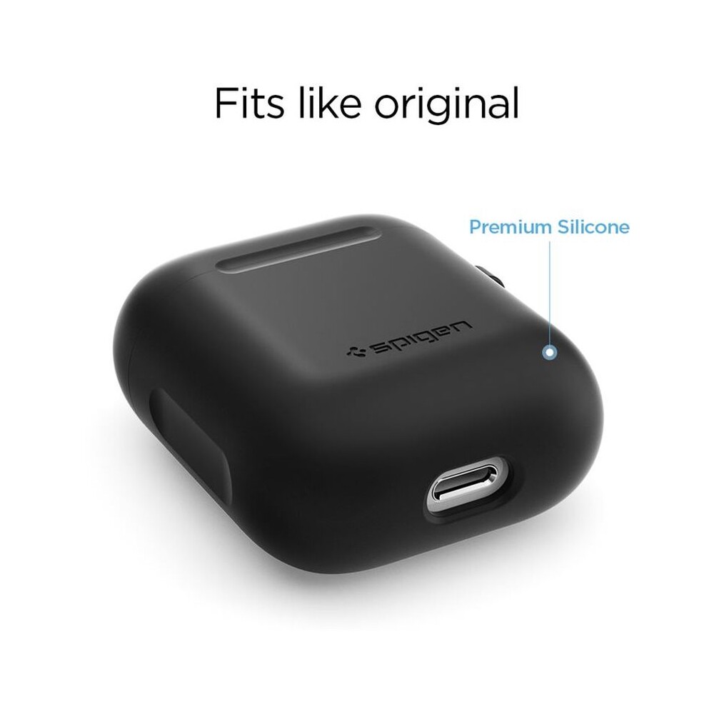 Spigen-Silicone-Case-pouzdro-pro-Apple-AirPods-cerne