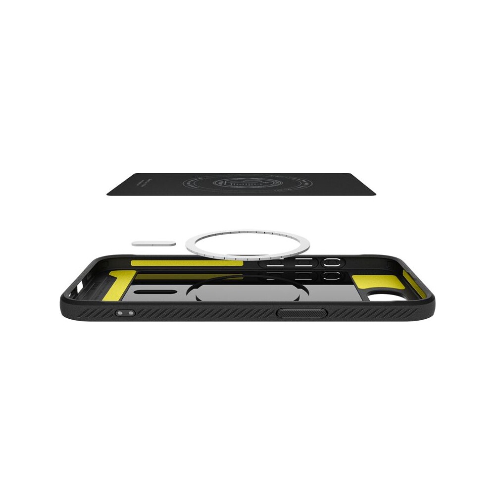 Spigen-Rugged-Armor-MagSafe-kryt-iPhone-17e-16e-matne-cerny