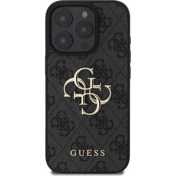 Guess-PU-4G-Metal-Logo-kryt-pro-iPhone-16-Pro-sedy