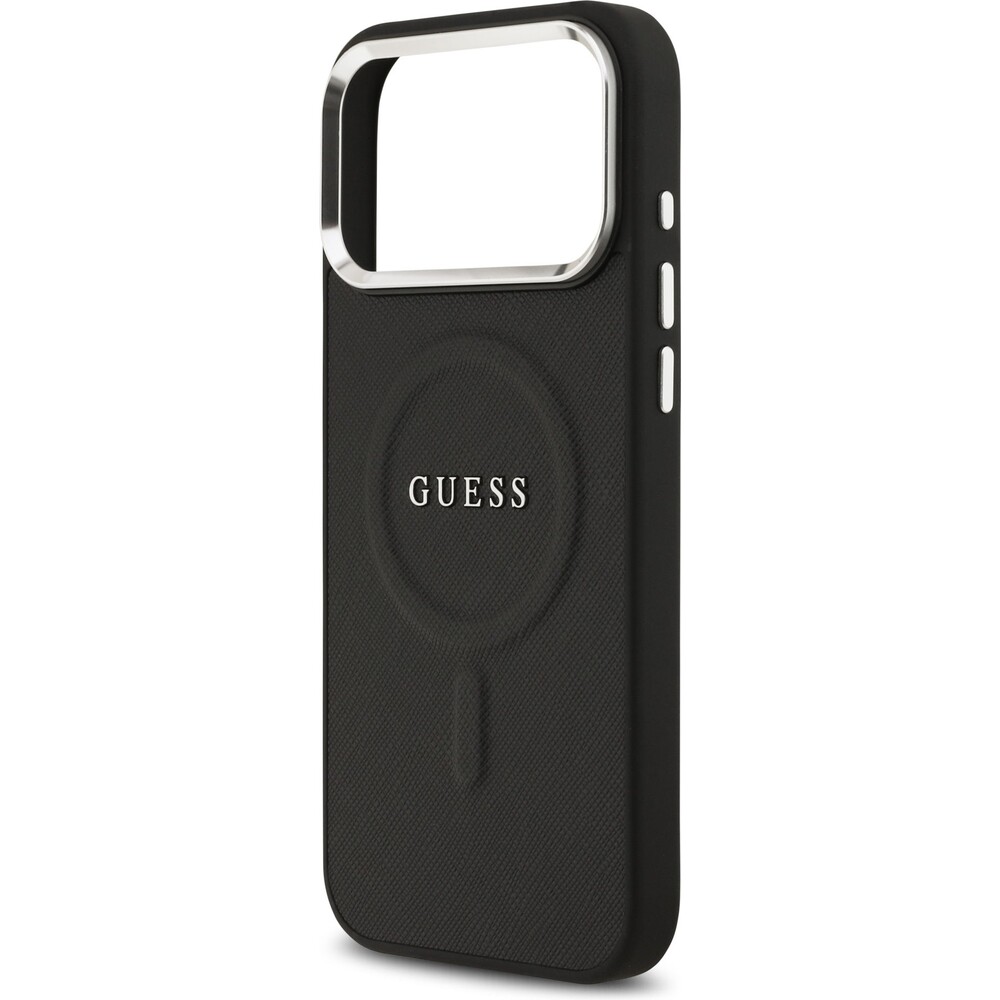 Guess-PU-Saffiano-MagSafe-kryt-iPhone-17-Pro-Max-cerny
