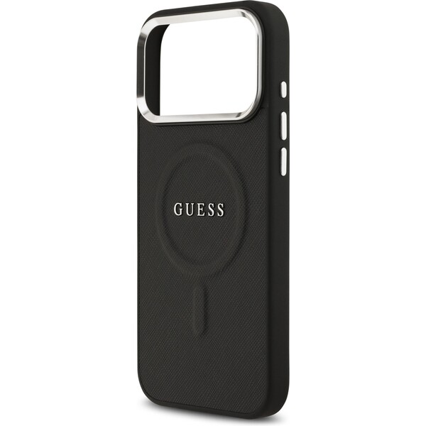 Guess-PU-Saffiano-MagSafe-kryt-iPhone-17-Pro-Max-cerny