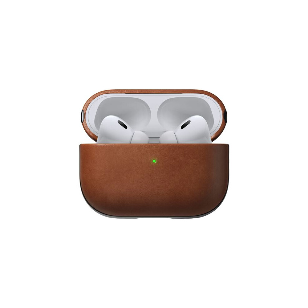 Nomad-Modern-Leather-pouzdro-AirPods-Pro-2-generace-hnede