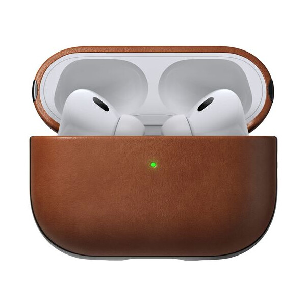 Nomad-Modern-Leather-pouzdro-AirPods-Pro-2-generace-hnede