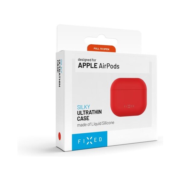 FIXED-Silky-silikonove-pouzdro-pro-Apple-AirPods-4-cervene