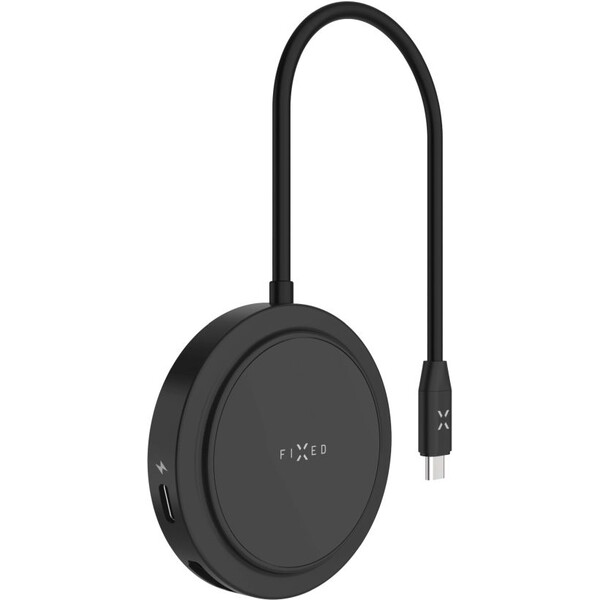 FIXED-MagHUB-7-portovy-USB-C-Hub-s-MagSafe-cerny
