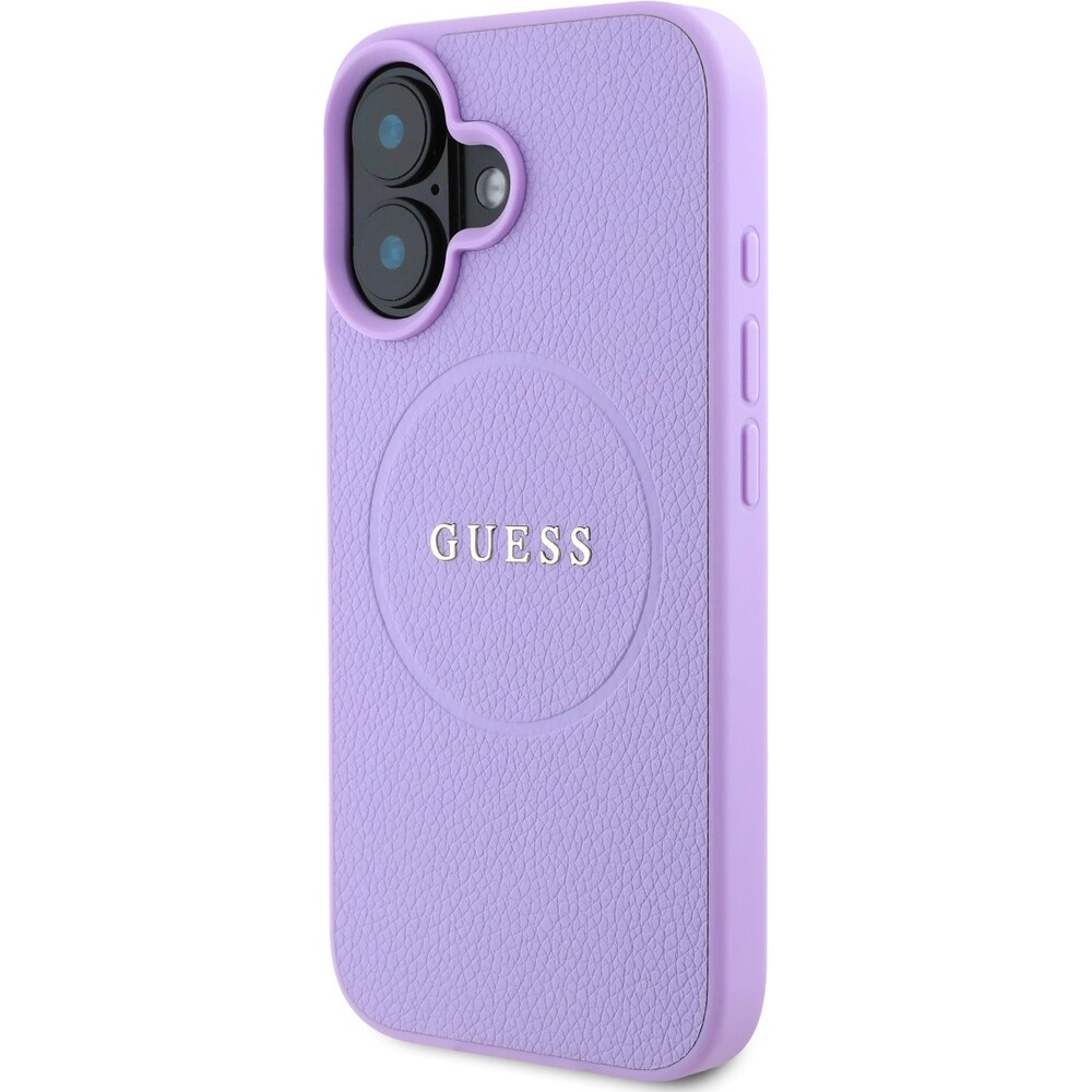 Guess-PU-Grained-Classic-Logo-MagSafe-kryt-iPhone-16-fialovy