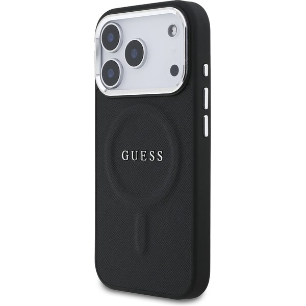 Guess-PU-Saffiano-MagSafe-kryt-iPhone-17-Pro-cerny