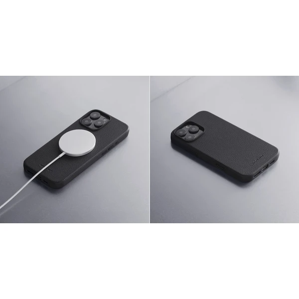 Woolnut MagSafe kožený kryt iPhone 16 Pro černý - Pouzdra - Obrázek 8488000O01