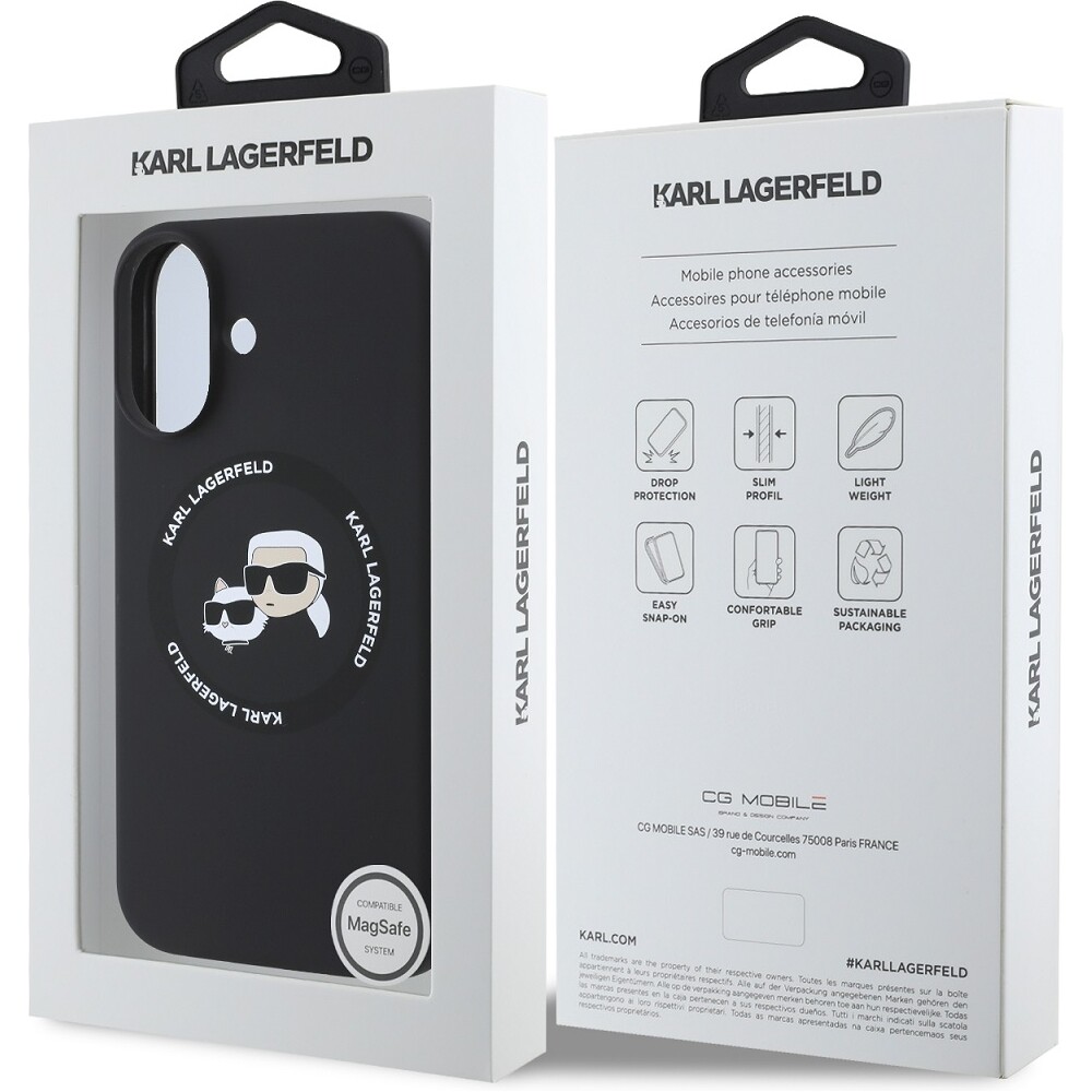Karl-Lagerfeld-Liquid-Silicone-K-CH-Heads-MagSafe-kryt-pro-iPhone-16-cerny