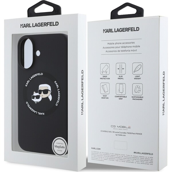 Karl-Lagerfeld-Liquid-Silicone-K-CH-Heads-MagSafe-kryt-pro-iPhone-16-cerny