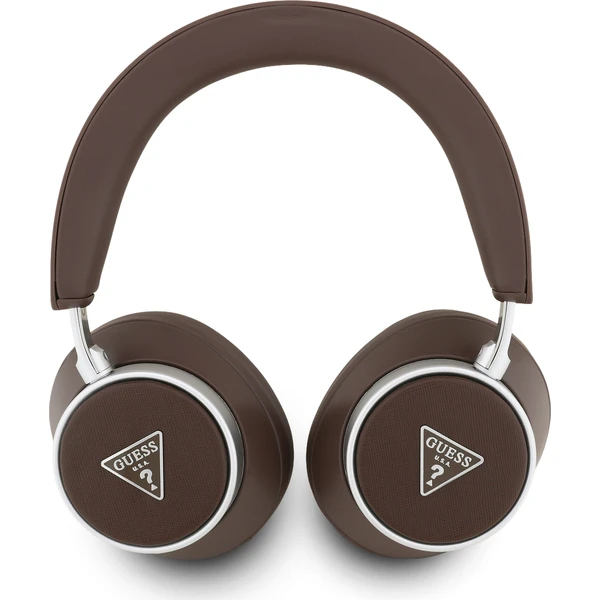 Guess-PU-Saffiano-Triangle-Logo-ENC-Bezdratova-sluchatka-hneda