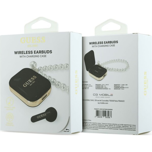 Guess-Pearl-Strap-TWS-bezdratova-sluchatka-cerna