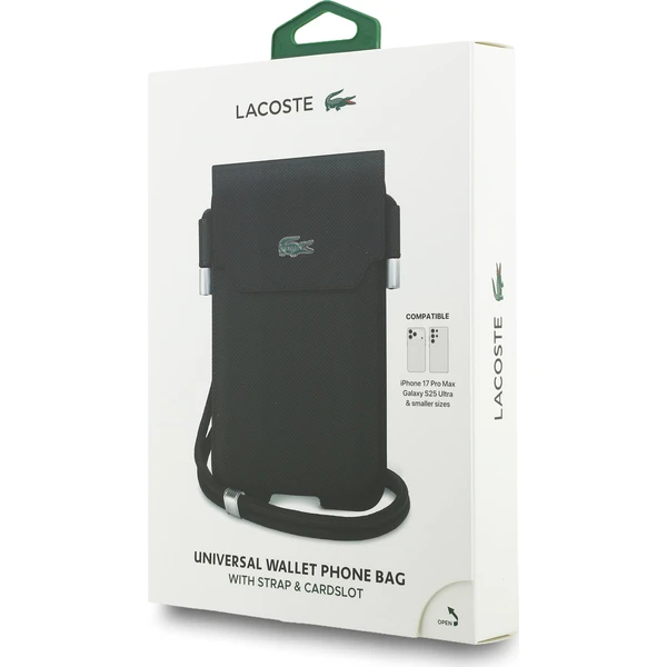 Lacoste-PVC-Iconic-Petit-Pique-Metal-Logo-kapsa-na-telefon-XL-cerna
