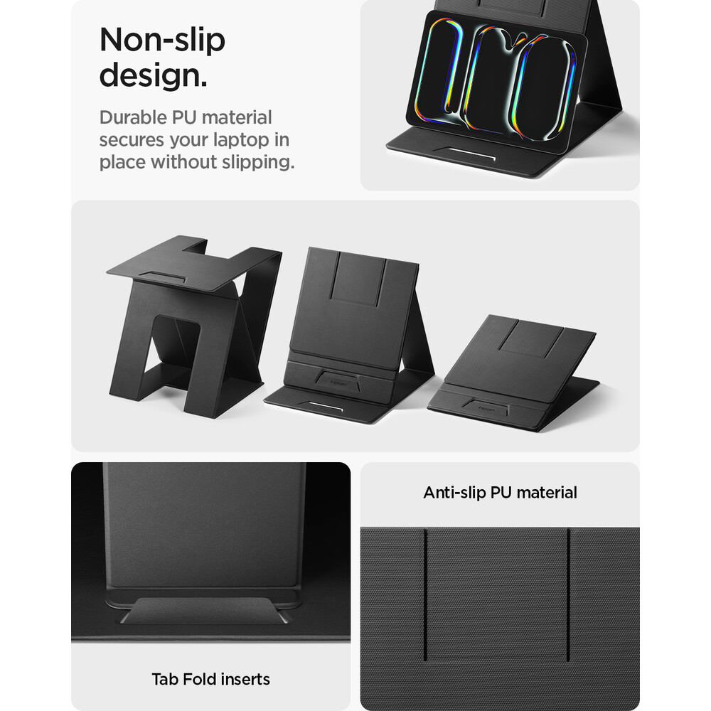 Spigen-Slim-Fold-Laptop-Stand-Standing-Desk-stojanek-cerny